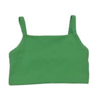 Offline by Aerie Bralette Size Small Green Ribbed Adjustable Straps Crop Top - $13.96