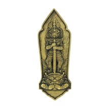 Thao Wessuwan Giant God Thai Amulet Talisman Sacred Magic Vintage Gold Pendant - £12.55 GBP