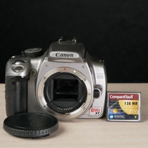 Canon Eos Digital Rebel Xt 8MP Dslr Camera Body Silver *Tested* - £35.02 GBP