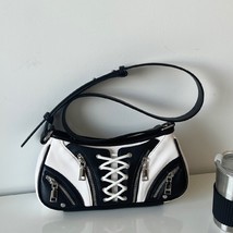 Preppy Bag For Women Designer Handbag And Purse 2023 New In PU Leather Mesh Colo - £48.99 GBP