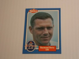 1988 Swell Football Greats Hall of Fame Raymond Berry #12 HOF Baltimore Colts - £1.19 GBP