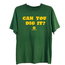 Can You Dig It John Deere Graphic T-Shirt Unisex Kid&#39;s 18 XL Green Short Sleeve - £12.01 GBP