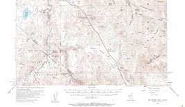 Mt. Siegel Quadrangle Nevada-California 1957 Topo Map USGS 15 Minute - £13.61 GBP