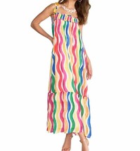 Flying Tomato Classic Love Maxi Rainbow Dress- Size Medium- Vacation ~ E... - $50.77