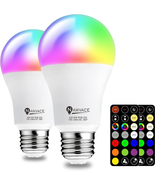 NAWVACE LED Color Changing Light Bulb with Remote Control, 60W Equivalen... - £19.12 GBP