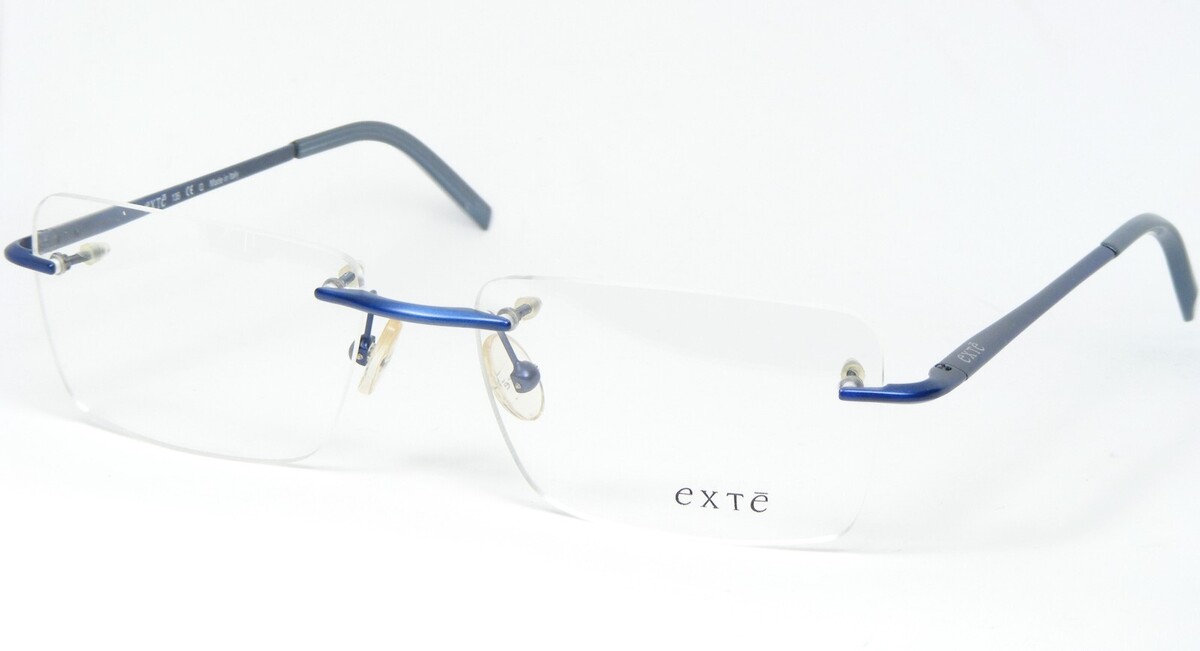 Exte Ex 111 03 Lunettes Bleues Sans Monture Ex11103 53-17-135mm Italie - $105.88
