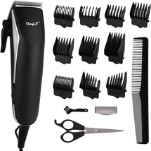 Black Ckeyin Hair Cutting Kit For Men Professional Corded Clippers Barbers - £31.44 GBP
