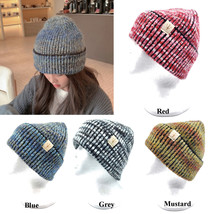 Hatzzi Ribbed Cuff Ombre Knit Beanie - £14.78 GBP