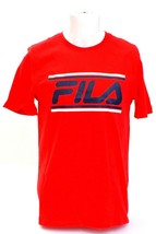 Fila Red Signature Short Sleeve Crew Neck Tee T-Shirt Men&#39;s NWT - £27.81 GBP
