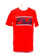 Fila Red Signature Short Sleeve Crew Neck Tee T-Shirt Men&#39;s NWT - £27.96 GBP