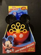 Disney Junior Mickey Mouse Red Bubble Machine Bubble Blower with 2 oz of... - $14.30