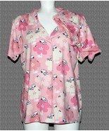 2 Pc Munki Munki Snoopy &amp; Woodstock Sitting on Flowers Shorts S/S Pajama... - $54.69 CAD