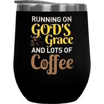 Running On God&#39;s Grace And Lots Of Coffee. Funny Christian Gift For Past... - £21.78 GBP