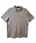 Polo Ralph Lauren Mens. Polo Shirt Heather Gray Cotton Sz Medium Charcoa... - $399.14 MXN
