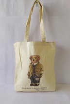 Polo Ralph Lauren Polo Bear Cotton Canvas Tote Bag WORLDWIDE SHIPPING FT... - $64.35