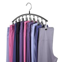 Hendiy Black Metal Pants Hanger Organizer with 10 Clips Space Saving Closet - $68.99 MXN Hendiy Black Metal Pants Hanger Organizer with 10 Clips Space Saving Closet - $68.99 MXN