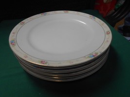Beautiful Noritake Handpainted Retired Nippon &quot;Marquerite&quot; Set 6 Dinner Plates - £40.67 GBP