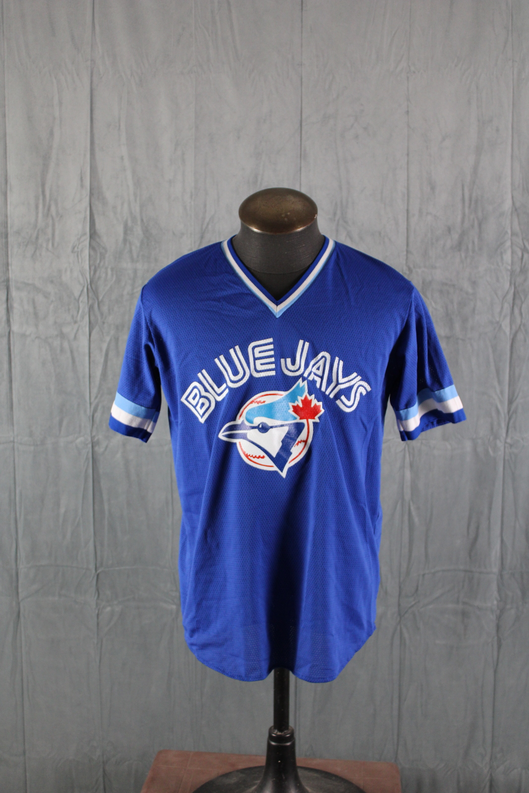 Toronto Blue Jays Jersey (VTG) - Batting Shirt by Ravens Knit - Men's XL - £58.99 GBP
