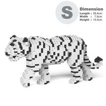 White Tiger Sculptures (JEKCA Lego Brick) DIY Kit - $66.00