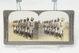 Indian Soldiers with Drawn Swords! RARE Stereoview  WWI Battle Line In France - $11.75