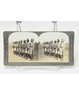 Indian Soldiers with Drawn Swords! RARE Stereoview  WWI Battle Line In F... - $219.51 MXN