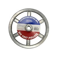 Chicago Die Cast 800A6 8 in. Dia. 5/8&quot; Bore Zinc Single V Grooved Pulley - €20,72 EUR