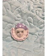 Vintage Ceramic Pierrotclown Brooch Purple White Polka Dots Pin - $185.99 MXN Vintage Ceramic Pierrotclown Brooch Purple White Polka Dots Pin - $185.99 MXN