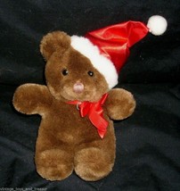 7&quot; VINTAGE JERRY ELSNER PETS CHRISTMAS TEDDY BEAR RATTLE STUFFED ANIMAL ... - £22.51 GBP