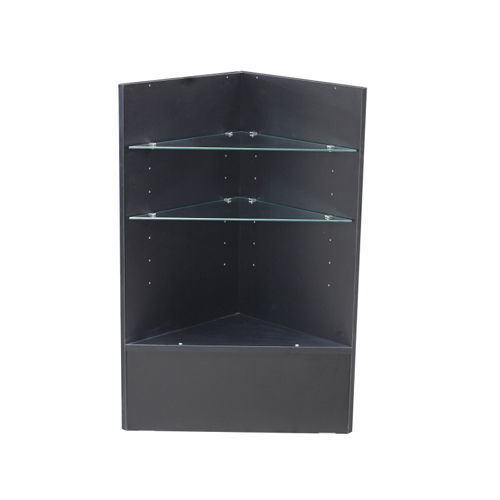 Economy Black Triangle Corner Counter Open Style - $185.46