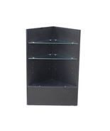 Economy Black Triangle Corner Counter Open Style - $185.46