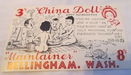 RARE CB Ham Radio QSL Post Card by Viking #705 late 60&#39;s early 70&#39;s China Doll - £4.00 GBP