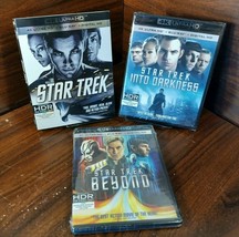 Star Trek 2009+Beyond+Into darkness (4K+Blu-ray+Digital) NEW-Free S&amp;H w/Tracking - £45.12 GBP