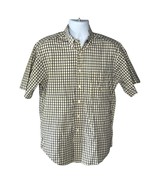 Covington Plaid Button Down Short Sleeve Casual Shirt Mens Size M - $16.32 CAD