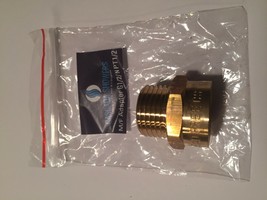 Metric BSP G 1/2&quot; Male to NPT 1/2&quot; Female Pipe Fitting Brass Adapter - L... - £11.45 GBP