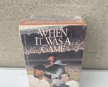 When It Was A Game 1 and 2 (VHS, 2000) HBO Vintage Baseball Home Video s... - £3.98 GBP