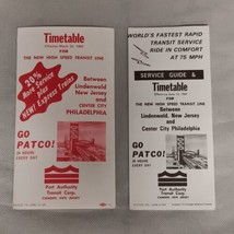 PATCO Railroad Timetables 2 - 1969 Port Authority Transit Corp NJ - PA - £9.21 GBP