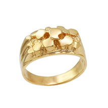 10K Yellow Gold Midsize Nugget Ring - £569.21 GBP