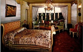 Des Moines Iowa Salisbury House Mrs. Week&#39;s Bedroom Louis XV Vintage Postcard - £7.49 GBP