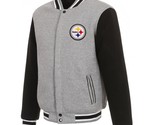 NFL Pittsburgh Steelers   Reversible Full Snap Fleece Jacket  JHD  2 Fro... - $119.99