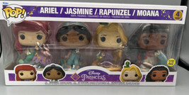 Funko POP Disney Ultimate Princess Collection 4 PK Ariel Jasmine Rapunzel Moana - £58.74 GBP