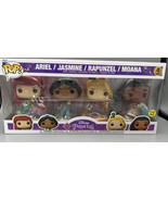 Funko POP Disney Ultimate Princess Collection 4 PK Ariel Jasmine Rapunze... - £57.67 GBP