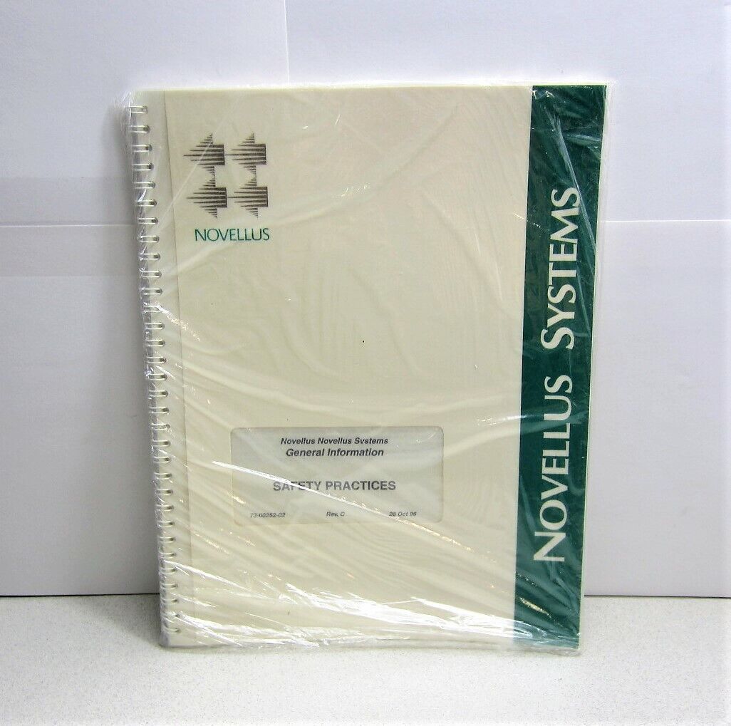 Novellus Systems General Information Safety Practices 73-00252-02 Rev C ... - $17.44