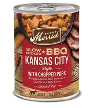 Merrick Dog Slow-Cooked Grain Free Kansas Style Pork 12.7oz. (Case of 12) - £74.34 GBP
