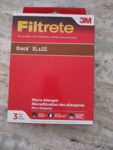 Filtrete Oreck XL &amp; CC 3 Bags Micro Allergen - $10.77