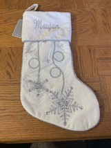&quot;Morgan&quot; Things Remembered Large Christmas Stocking-Brand New-SHIPS N 24... - £30.19 GBP