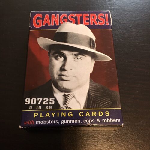 Piatnik Playing Card Deck GANGSTERS! Mobsters Gunmen Cops & Robbers EUC - $14.92