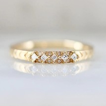 1.50Ct Asscher Cut Lab-Created Diamond Wedding Band Ring 14k Yellow Gold Plated - £109.64 GBP