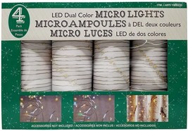 4-Pack LED Dual Color Micro Light Strings Battery Operated - £155.06 GBP