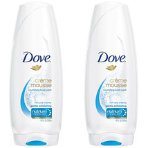 2-Pack New Dove, Nourishing Body Wash, Crème Mousse, Gentle Exfoliating,... - $22.21