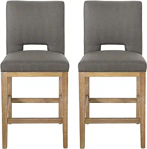 Christopher Knight Home Coloma Upholstered 27 Inch Counter Stools - Deep... - £261.64 GBP